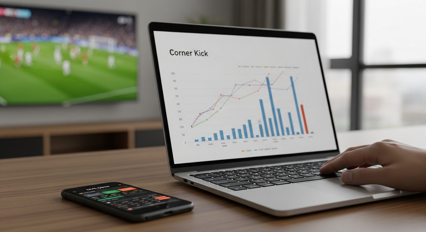 Azjatyckie handicapy na rzuty rożne - jak faza meczu (kto wygrywa do przerwy) pozwala zyskownie kontrować linie cornerów na żywo?