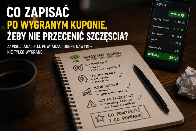 Co zapisać po wygranym kuponie, żeby nie przecenić szczęścia