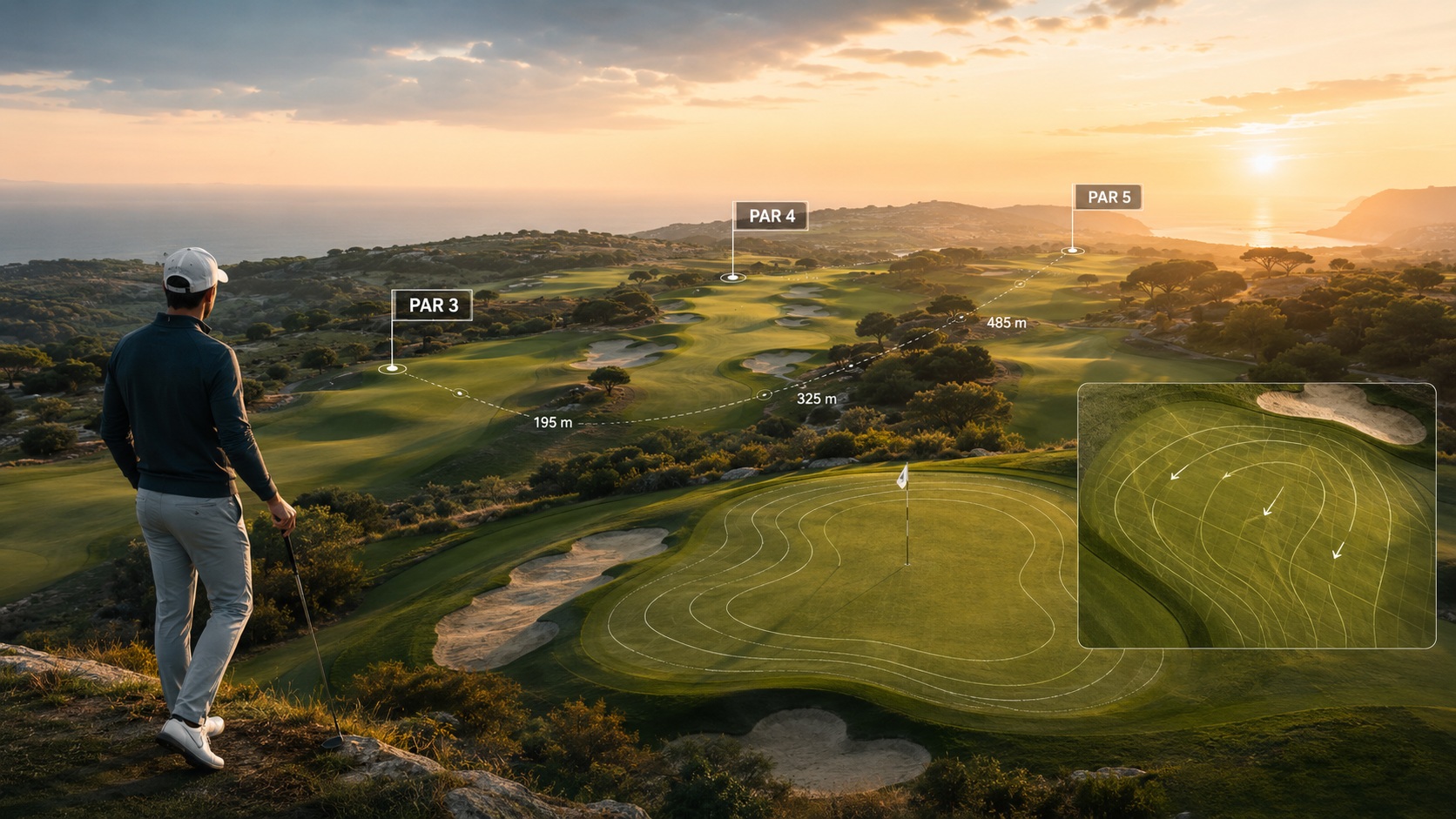 Golf jak analizować profile pól, długość dołków i putting greeny