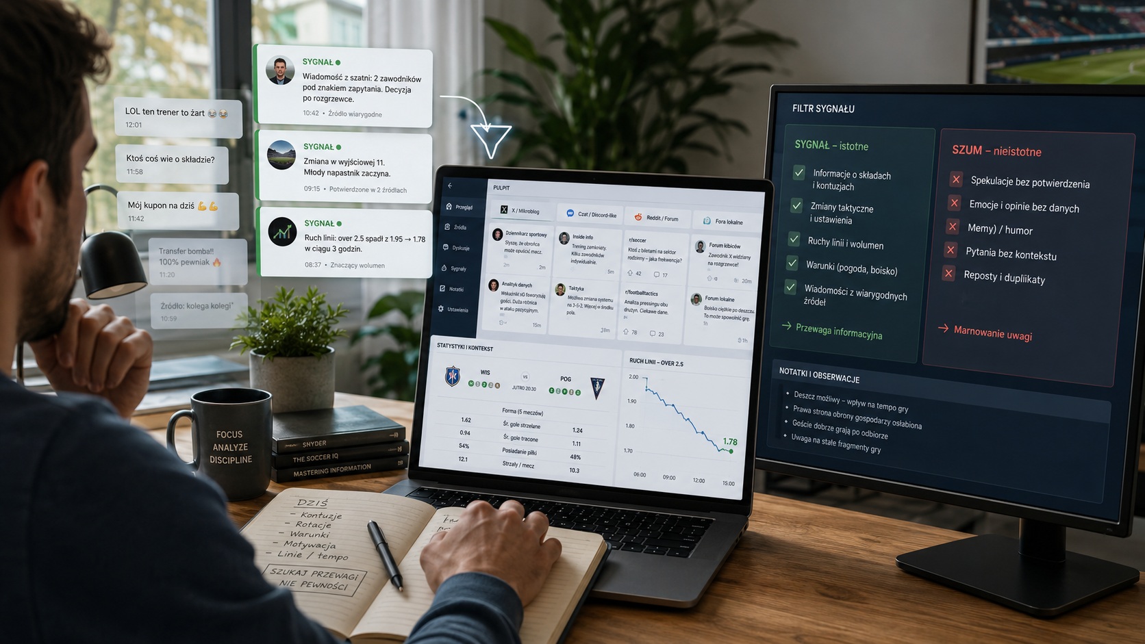 Social listening dla typera — jak monitorować X, Discord, Reddit i lokalne fora bez chaosu